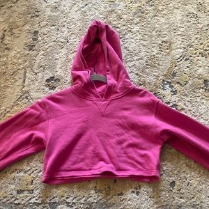 lulu lemon all yours cropped hoodie sonic pink (sold out)